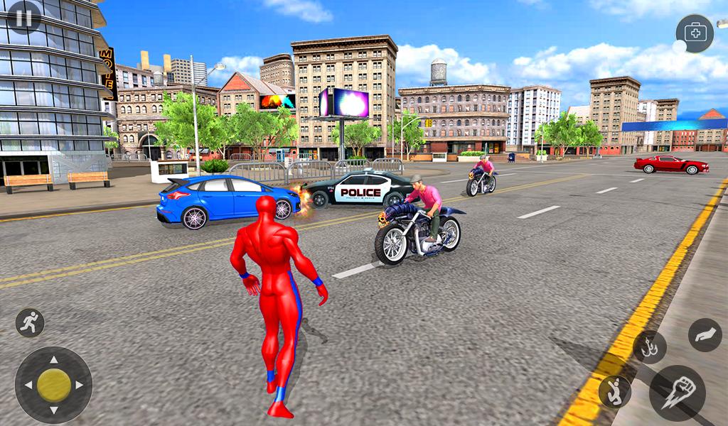 Flying Rope Hero Crime City Simulator Game 2019