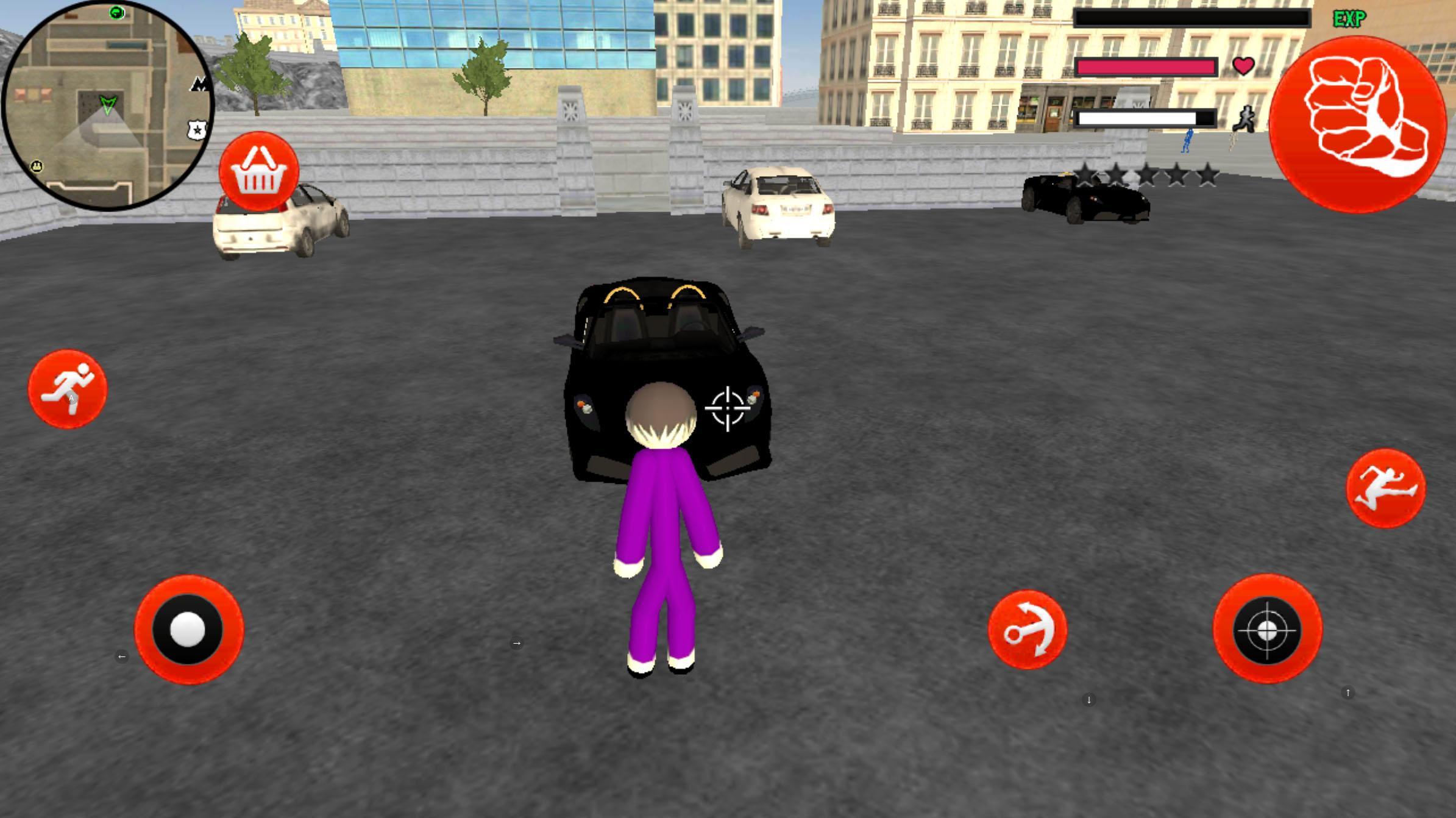 Joker Stickman Rope Hero Ganagster World