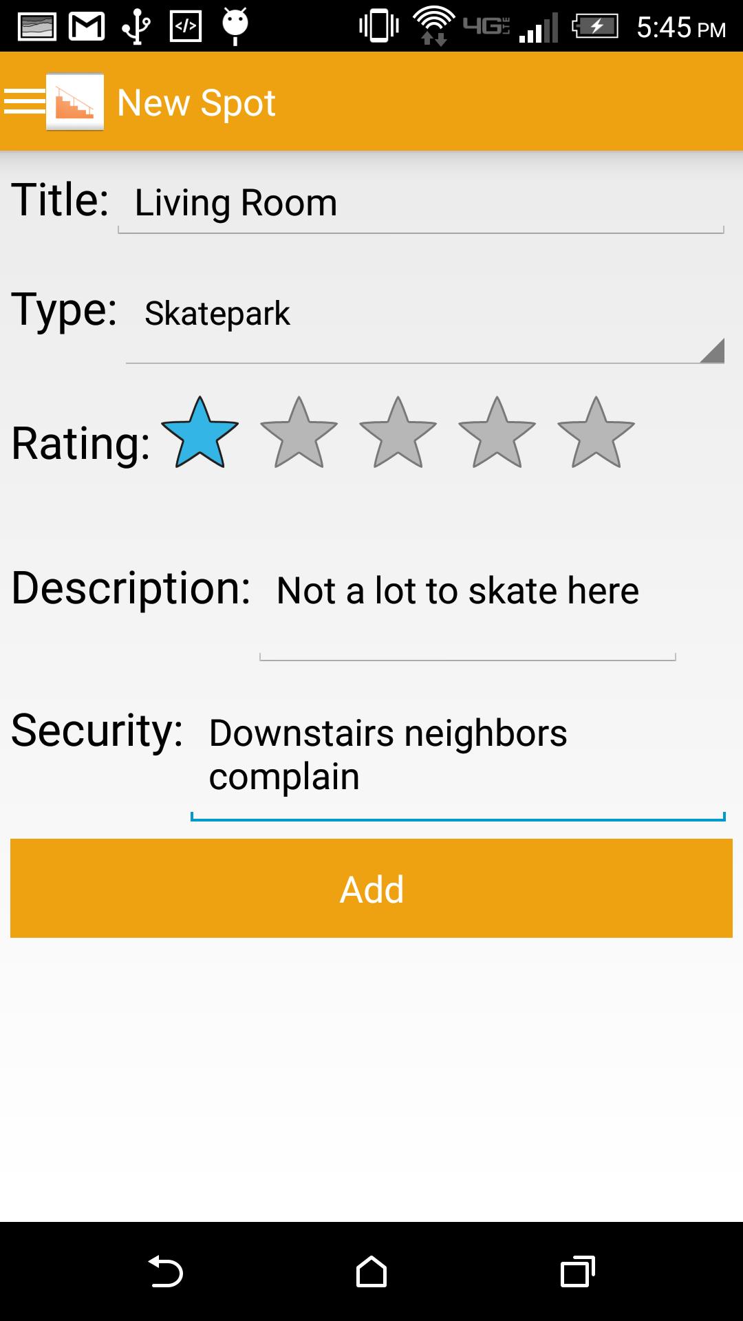 Skate Rate (Personal)