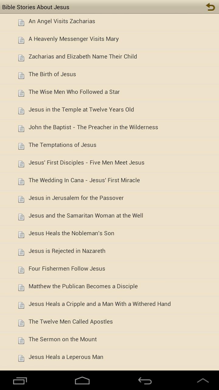 Bible Stories about Jesus