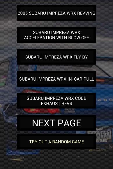 Engine sounds of WRX Blobeye