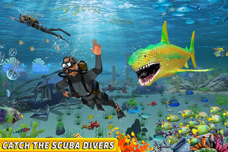 Warrior Shark Sim: Underwater Attack