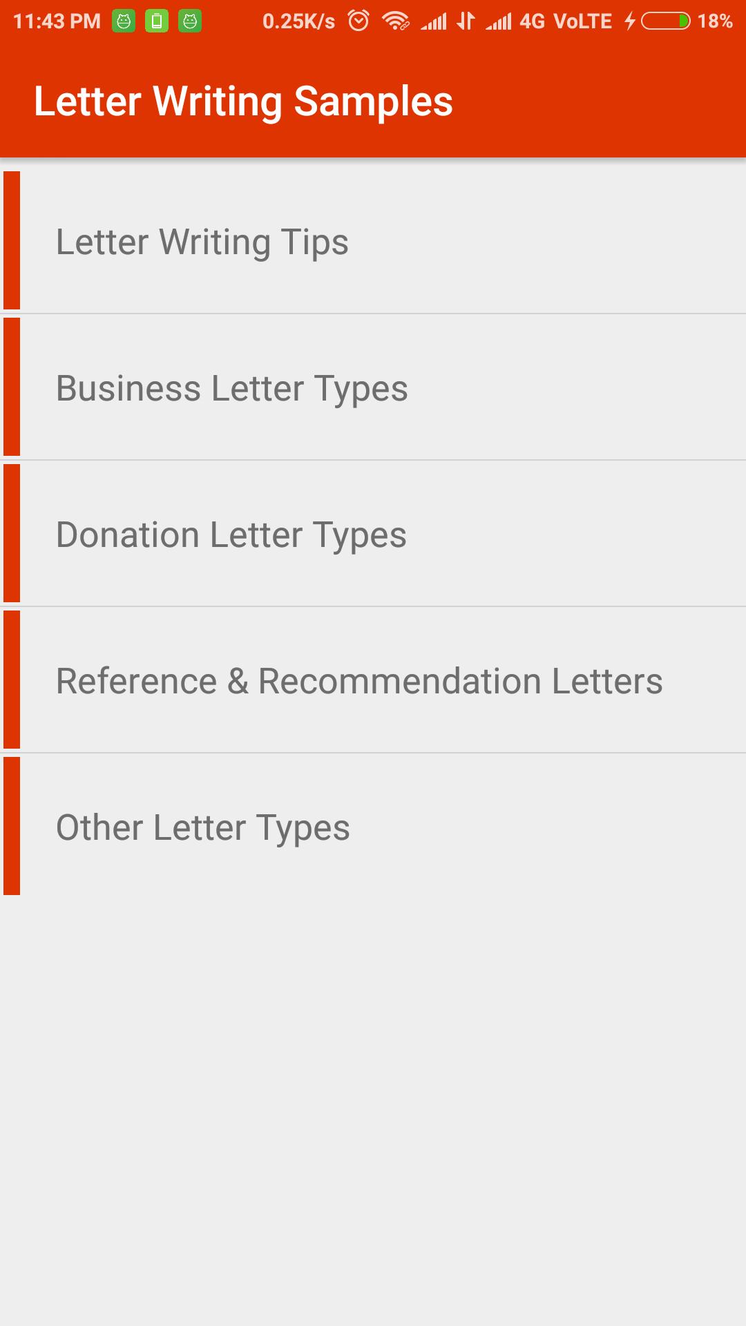 Letter Writing Samples