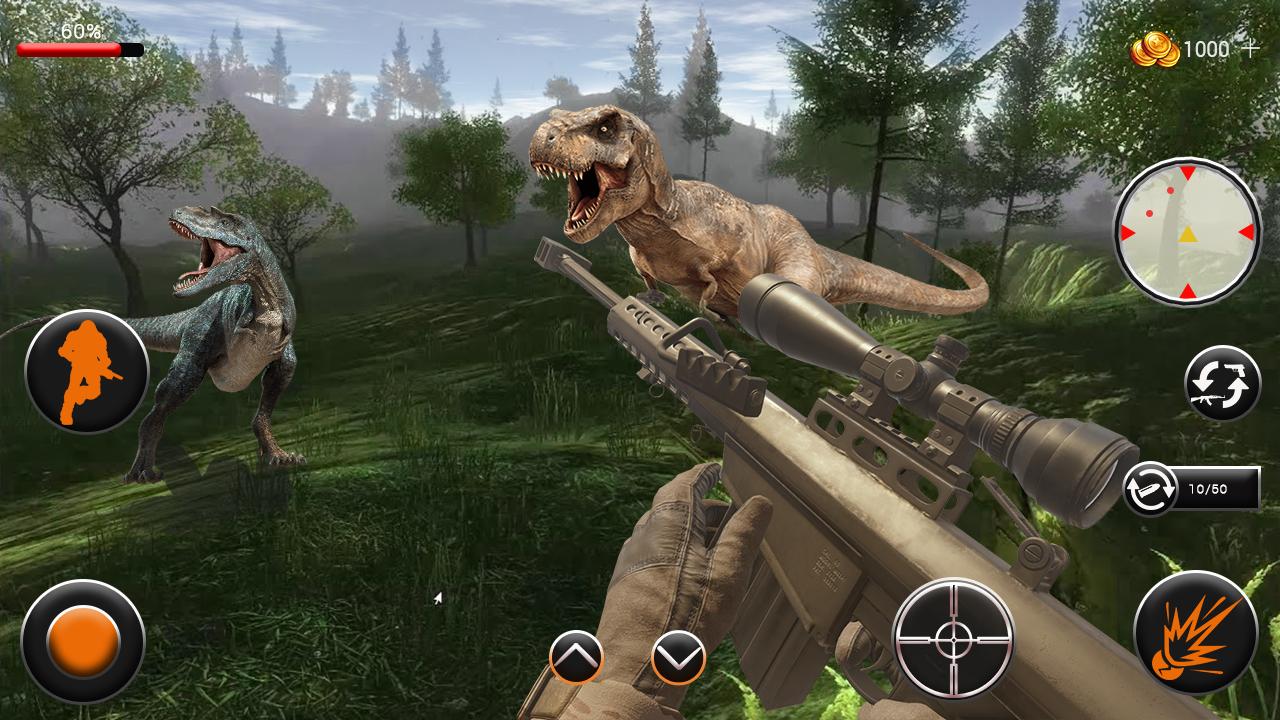Dino Attack Gun Strike Professional Hunting Jungle