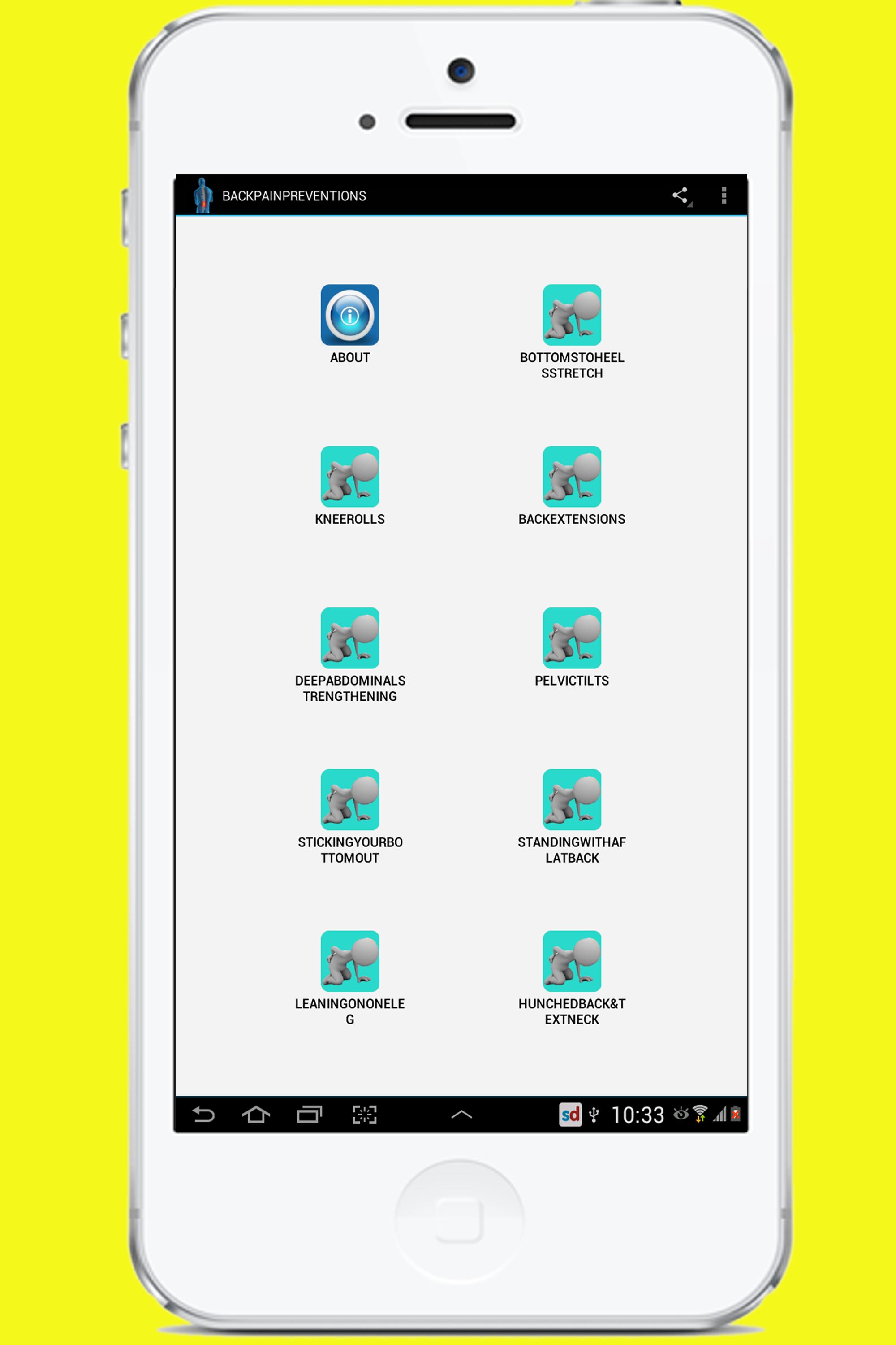 Back pain Preventions