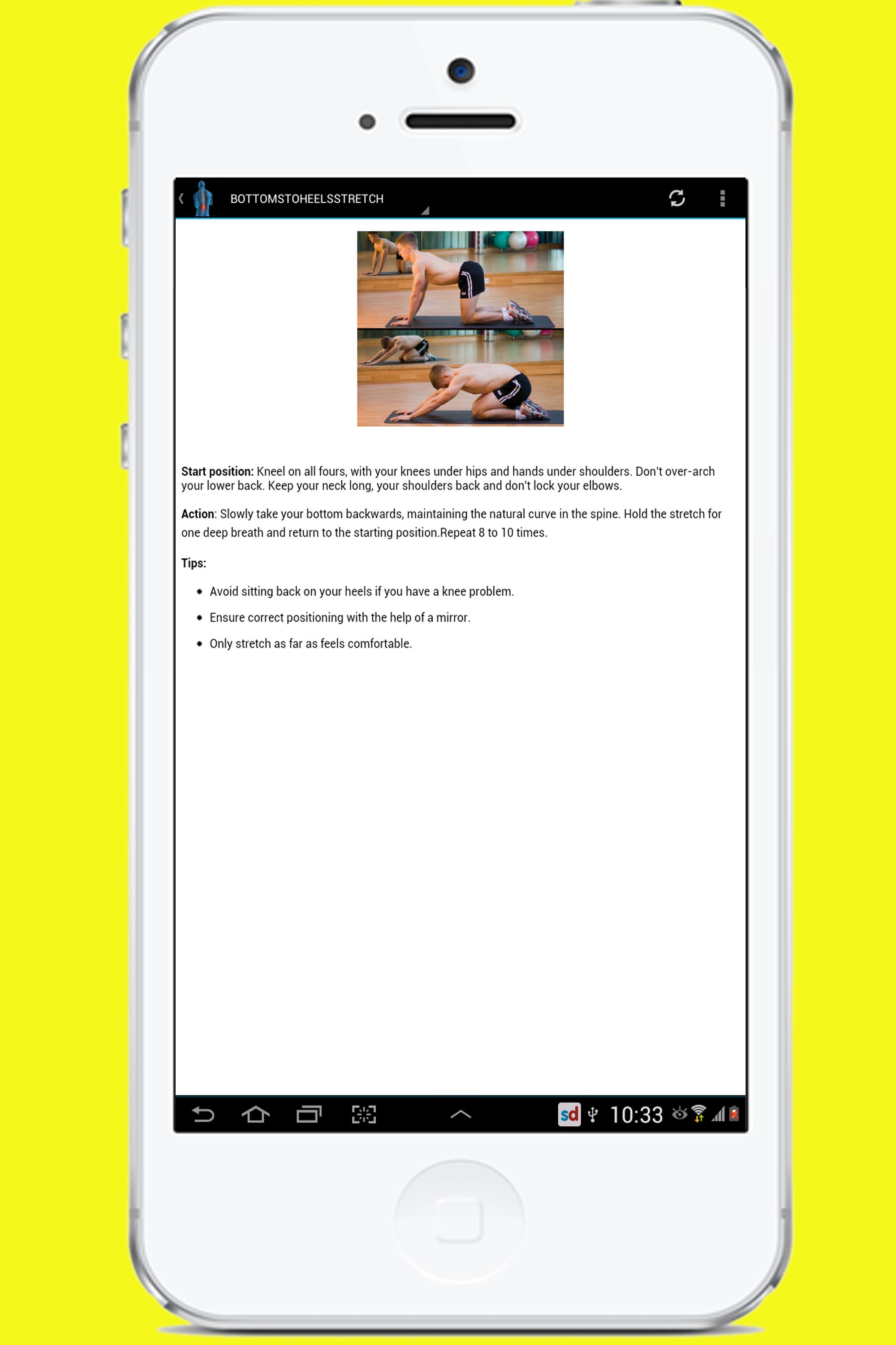 Back pain Preventions