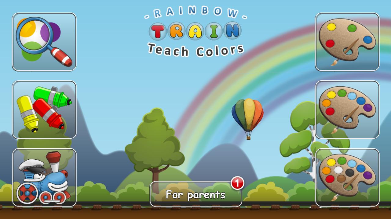 Rainbow Train: teach colors lv