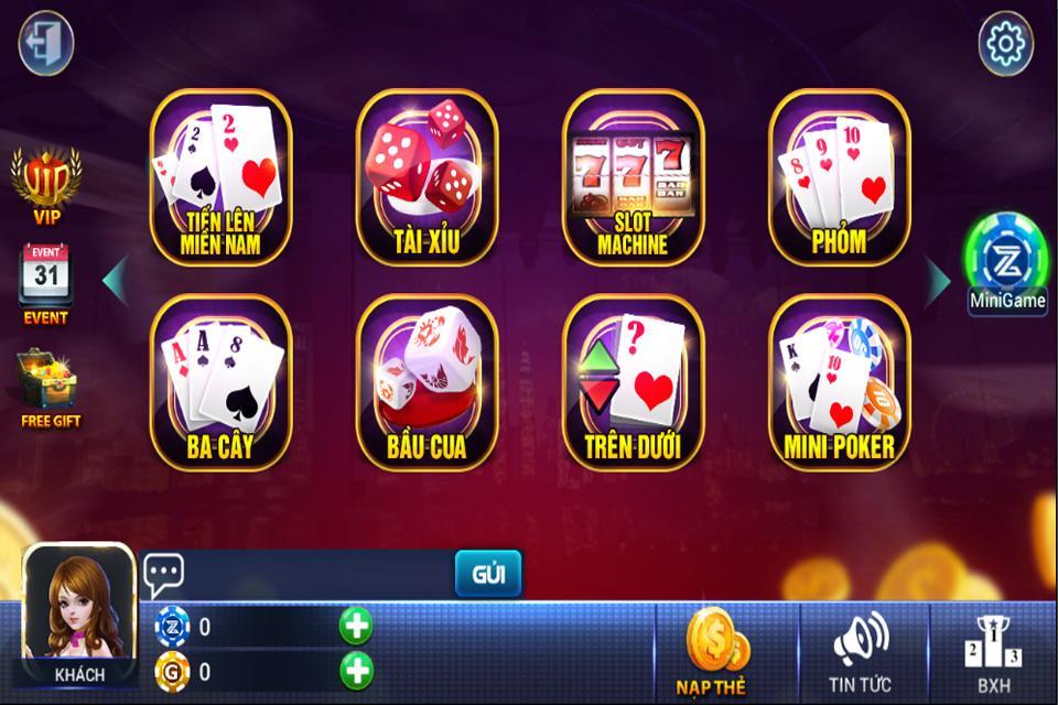 Zenplay - Danh bai 2017