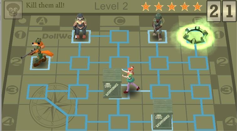 DollWar-EastFront. Turn-based strategy.