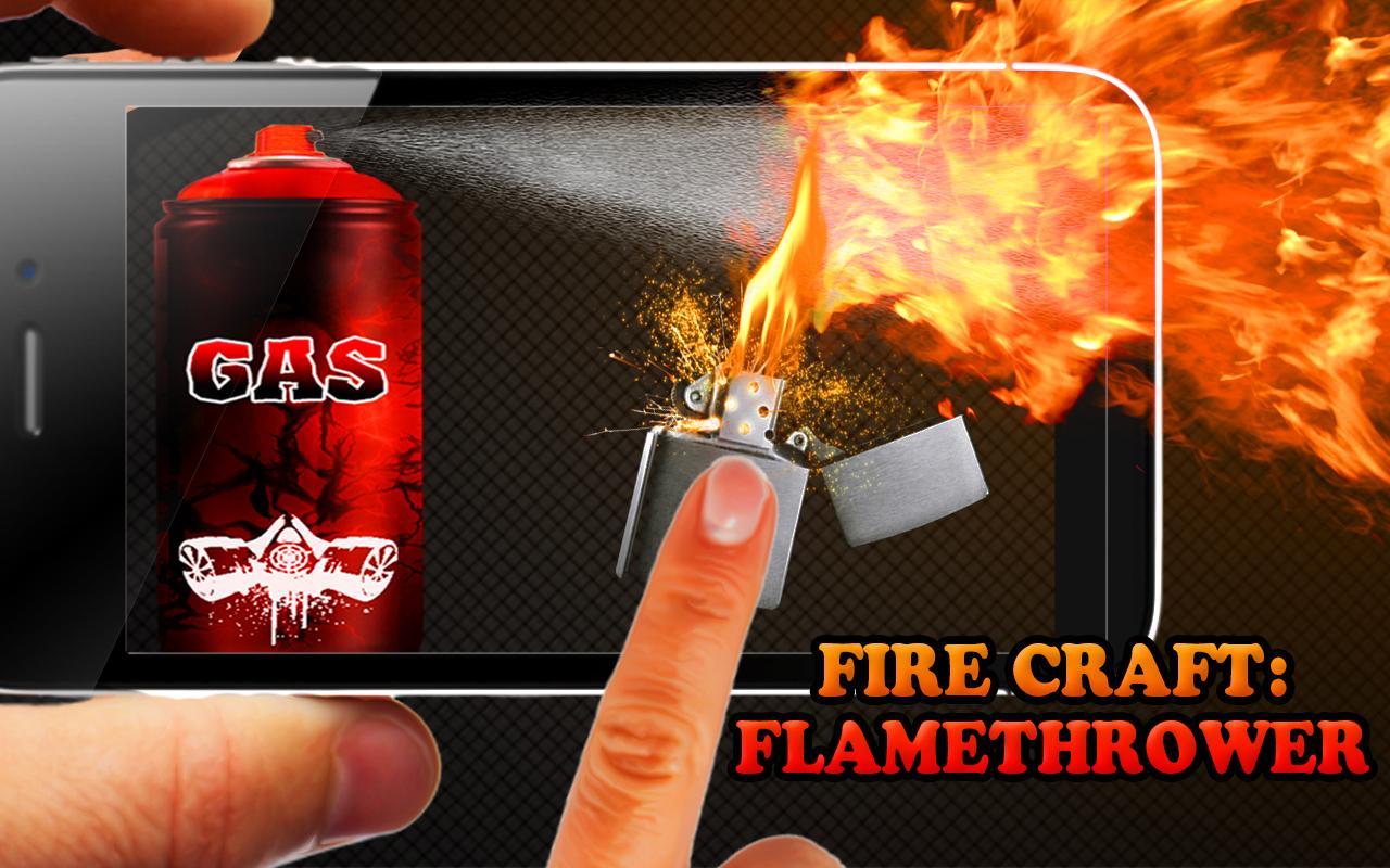 Fire Craft flamethrower prank