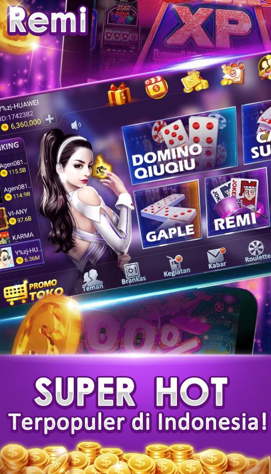 Domino qq gaple pulsa remi