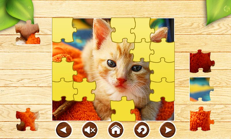 Cat Jigsaw Puzzles Cute Brain Games for Kids FREE
