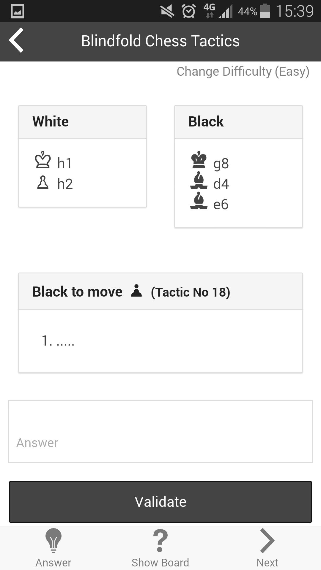 Blindfold Chess Tactics FREE