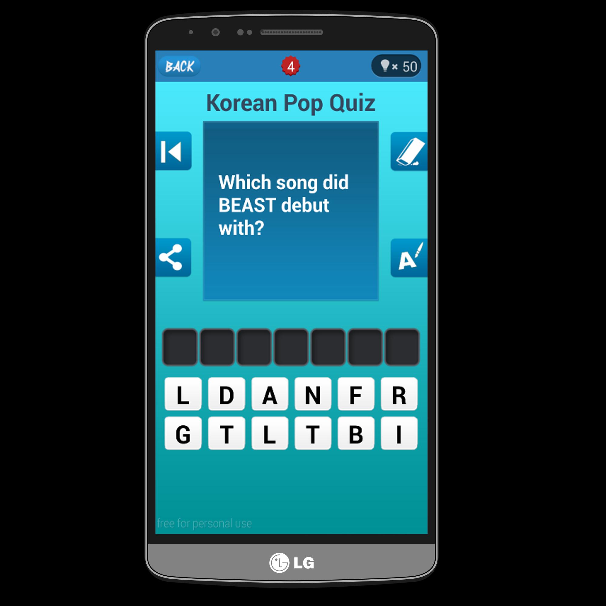 K-pop Quiz Trivia Games 2016