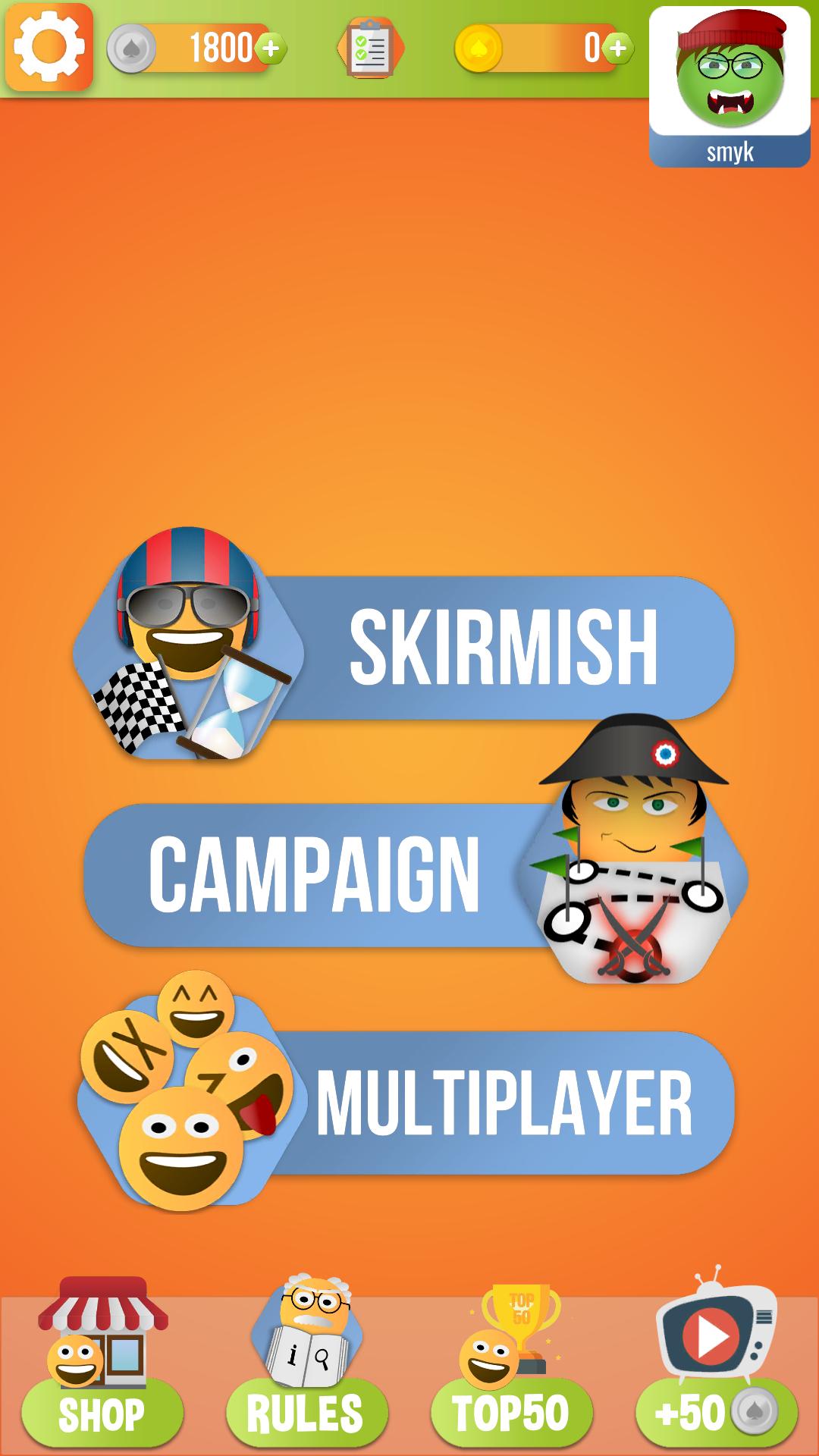 Crazy Eights - emoji card game