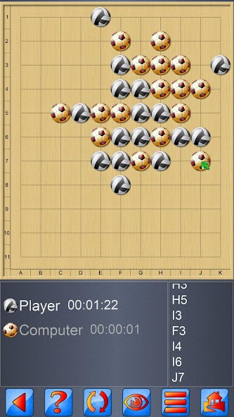 Gomoku, 5 in a row board game
