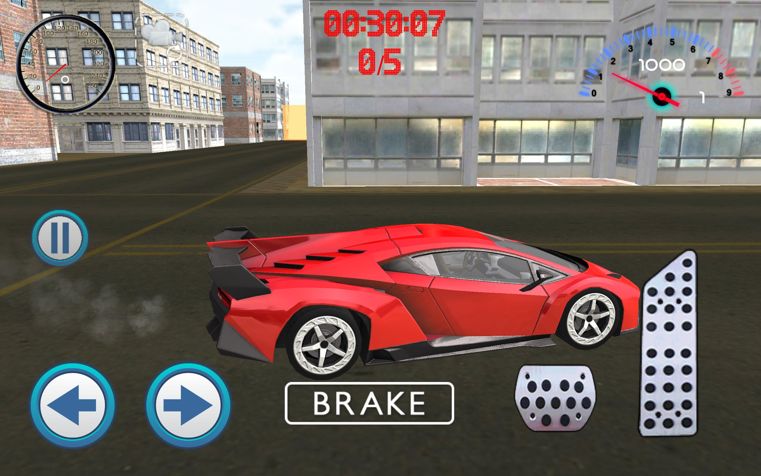 Muscle Car Driving City Race