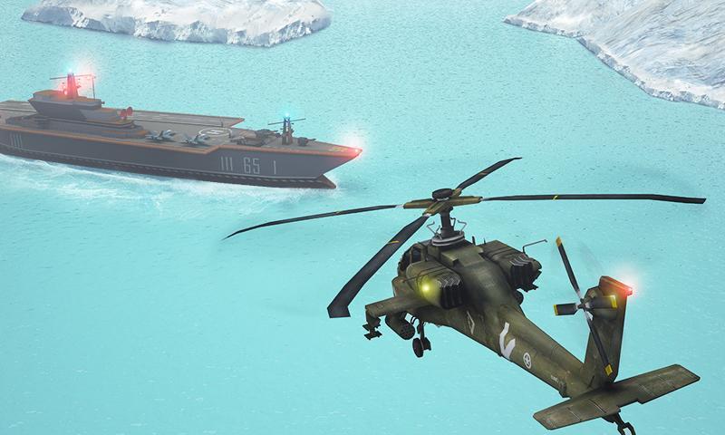 Modern Copter Warship Battle
