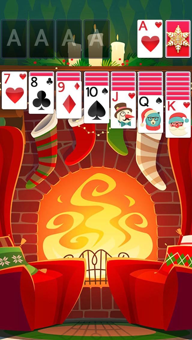 Solitaire Warm Christmas Theme